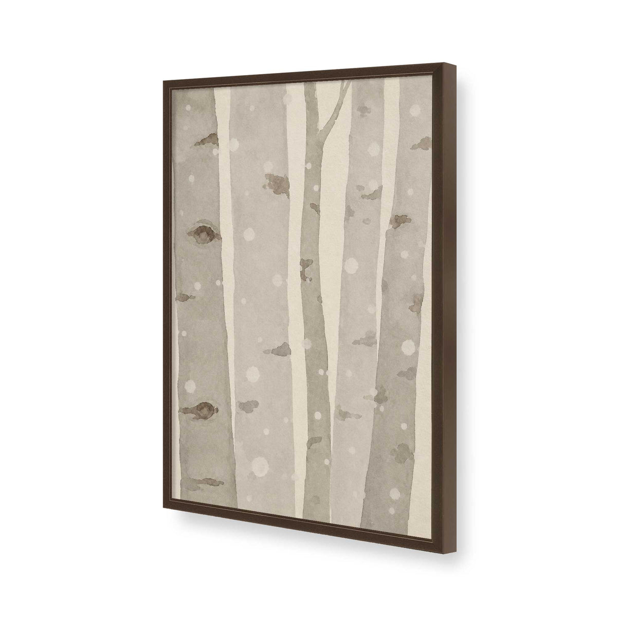 [Color:Brown], Picture of art in a Brown frame of the corner