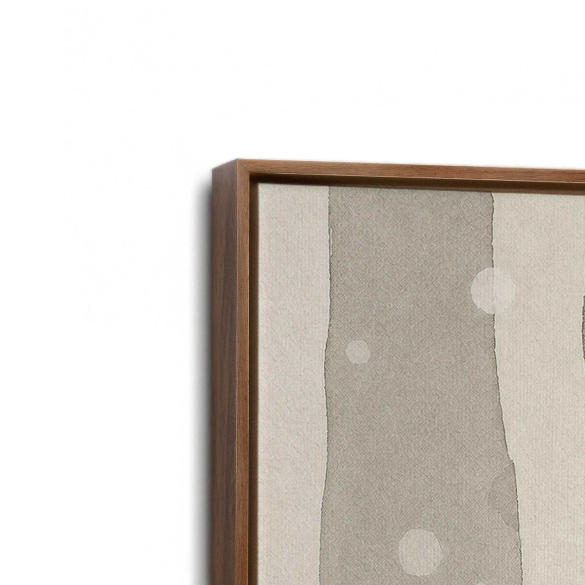 [Color:Walnut], Picture of art in a Walnut frame at an angle