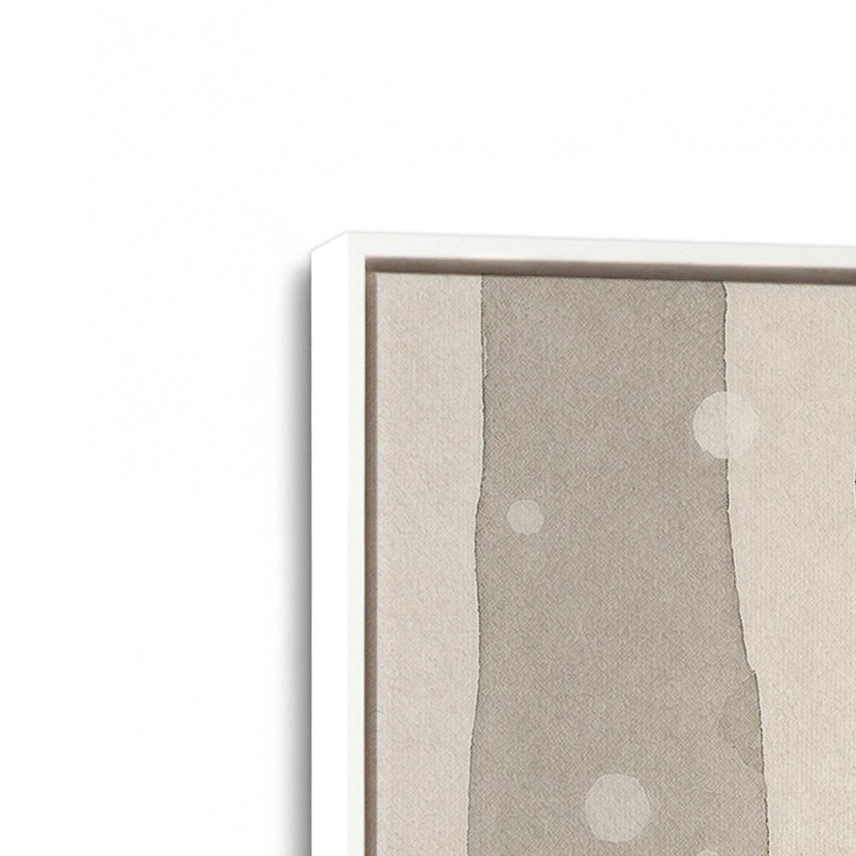 [Color:Opaque White], Picture of art in a White frame at an angle
