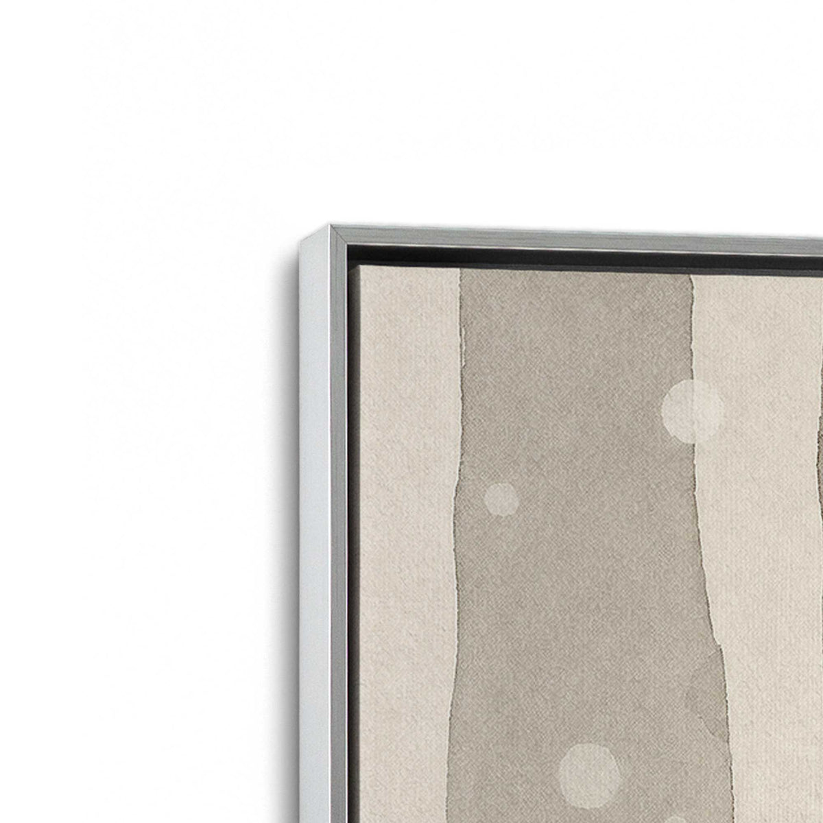 [Color:Polished Chrome], Picture of art in a Polished Chrome frame at an angle