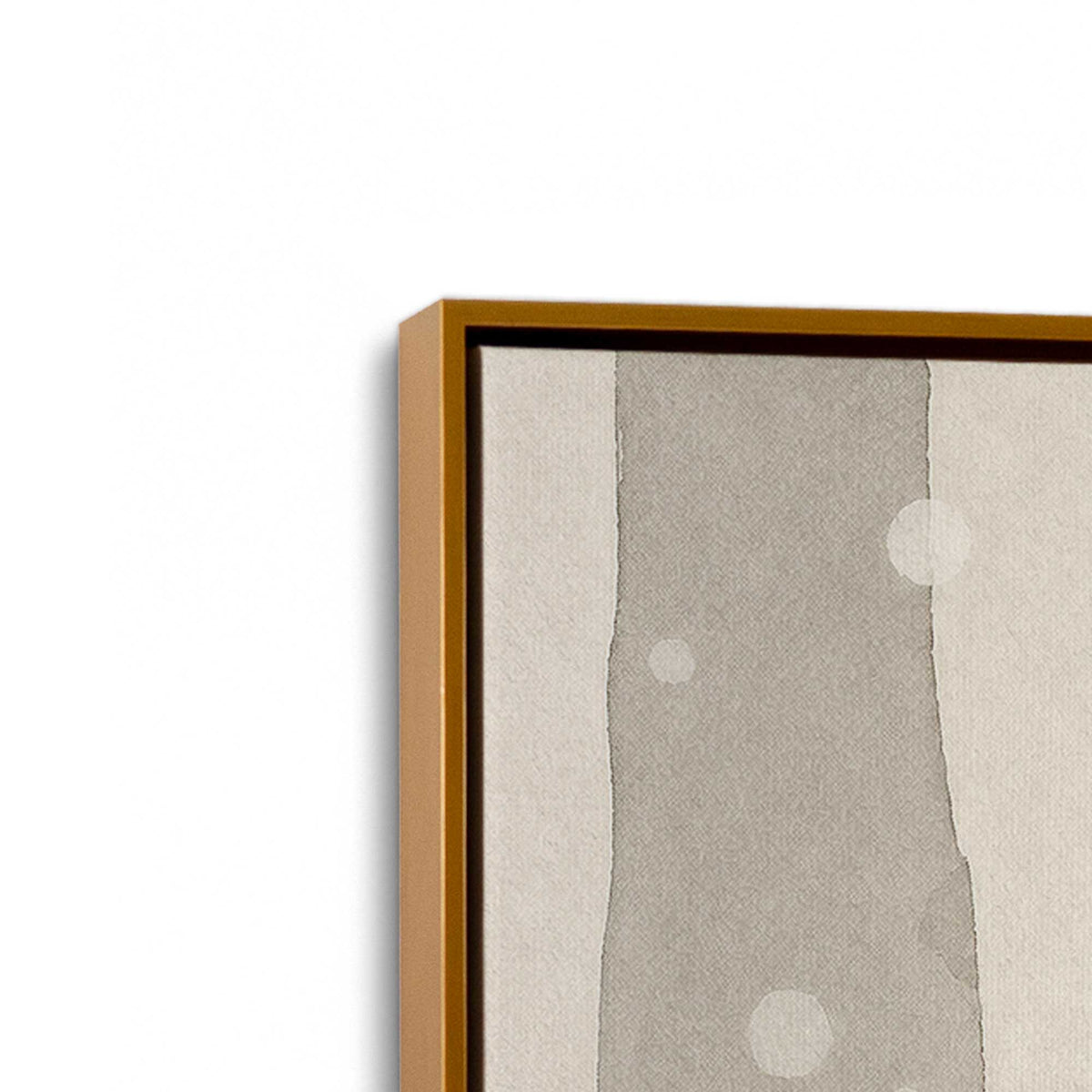 [Color:Polished Gold], Picture of art in a Polished Gold frame at an angle