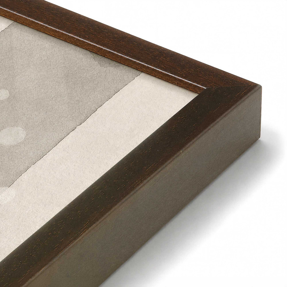 [Color:Belvinder Brown], Picture of art in a Belvinder Brown frame at an angle