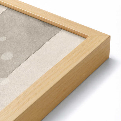 [Color:American Maple], Picture of art in a American Maple frame at an angle
