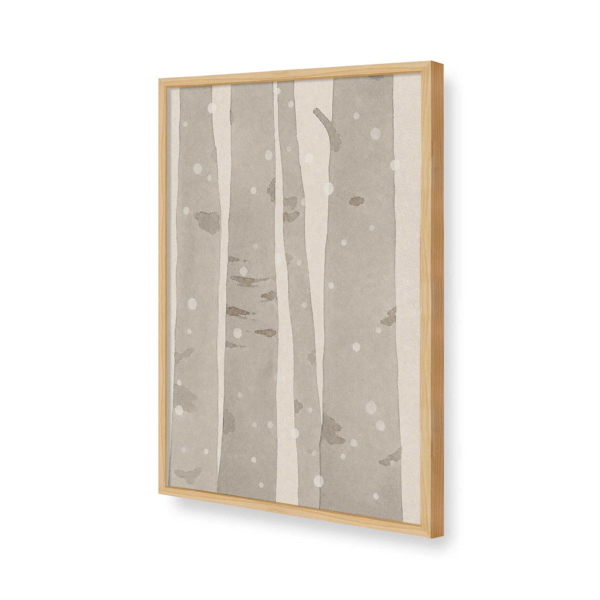 [Color:American Maple], Picture of art in a American Maple frame of the corner