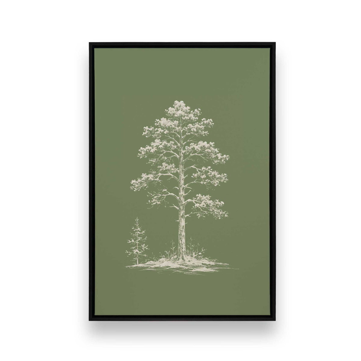 [Color:Satin Black], Picture of art in a Satin Black frame