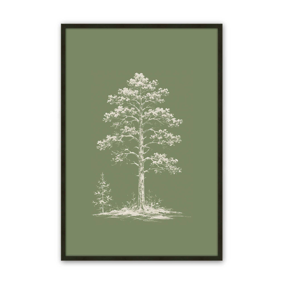 [Color:Satin Black], Picture of art in a Satin Black frame
