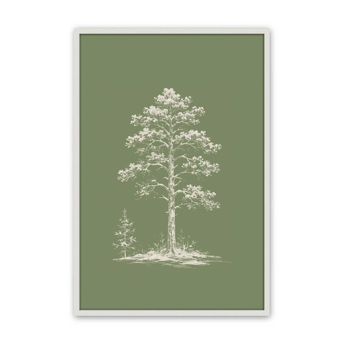 [Color:Opaque White], Picture of art in a Opaque White frame