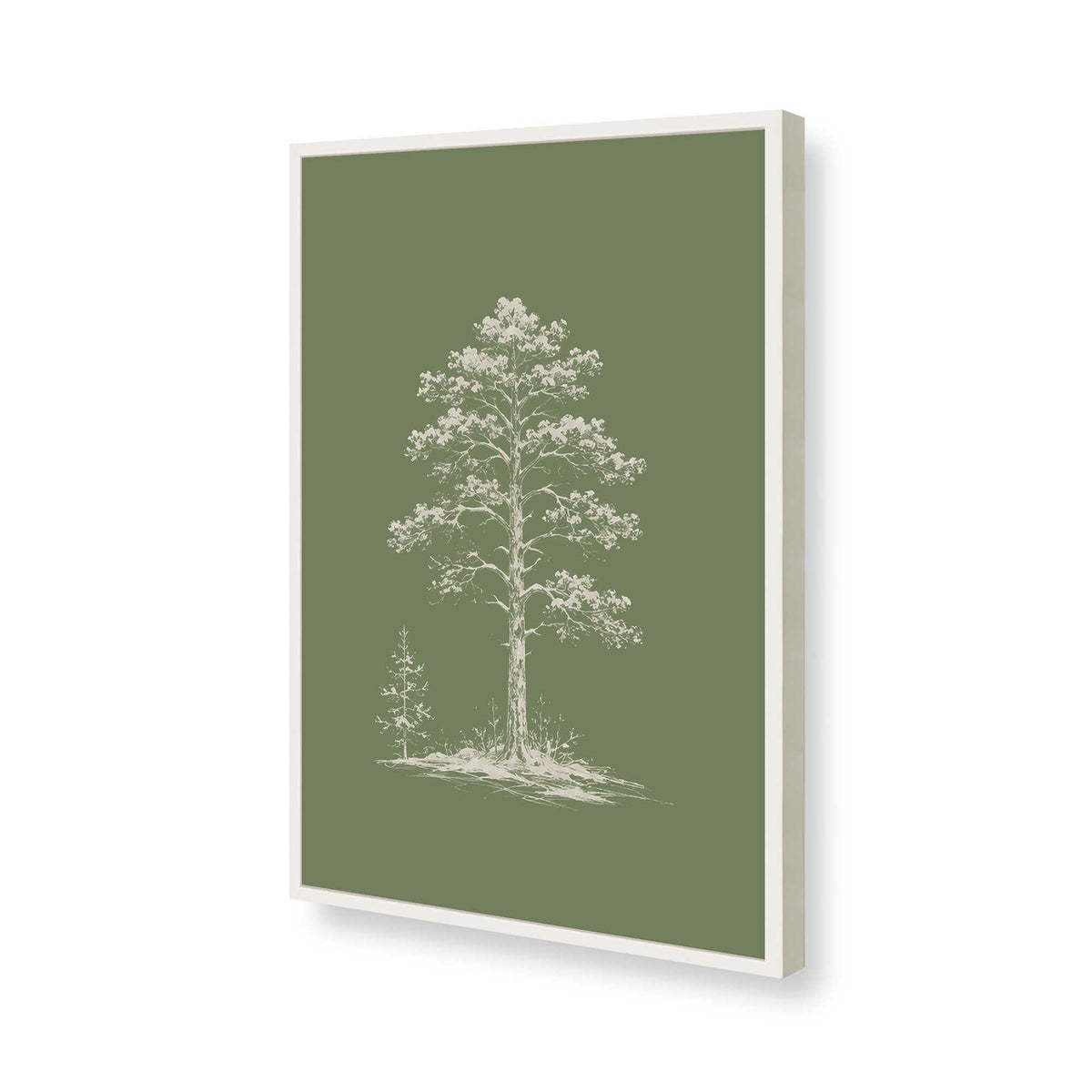 [Color:Opaque White], Picture of art in a Opaque White frame of the corner