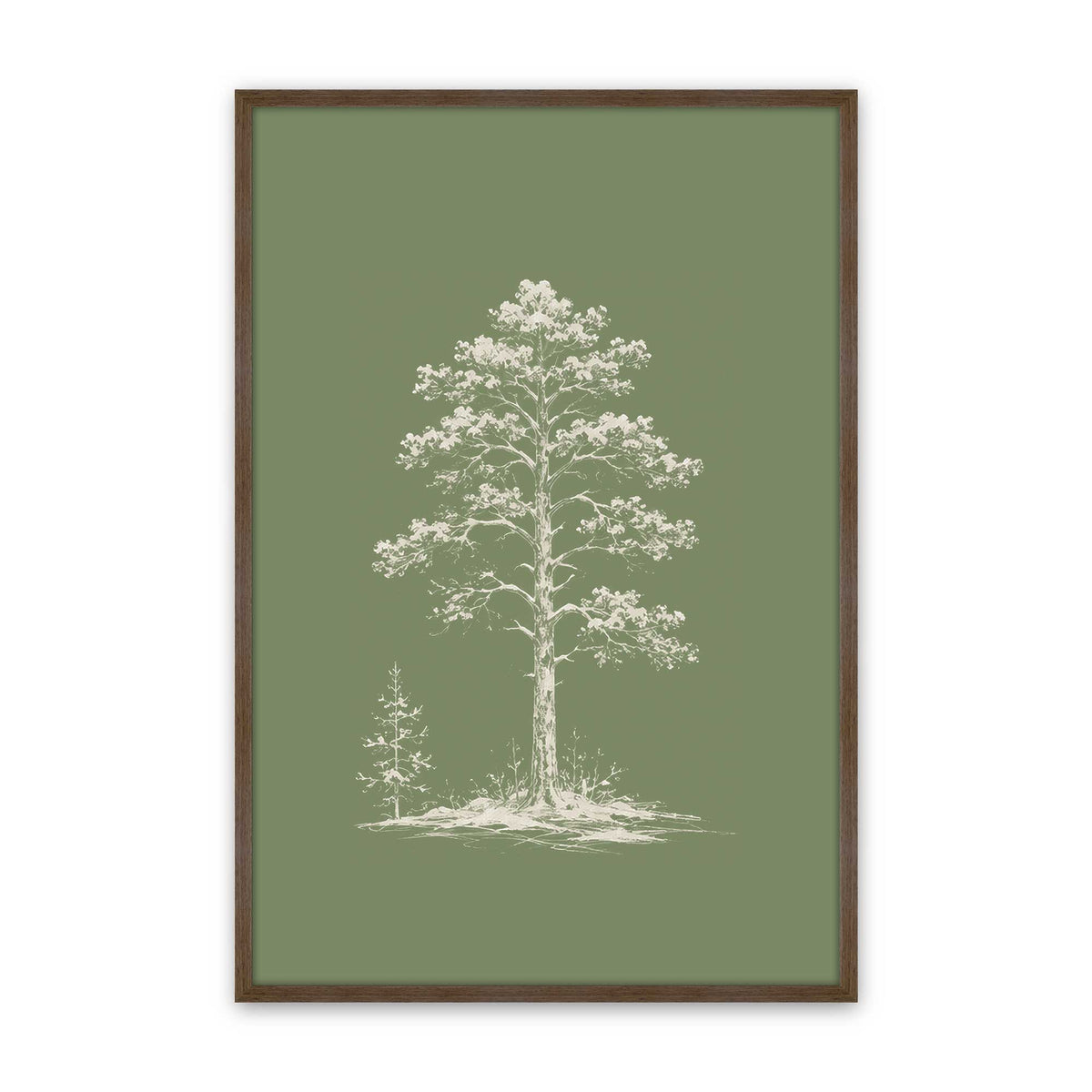 [Color:Walnut], Picture of art in a Walnut frame