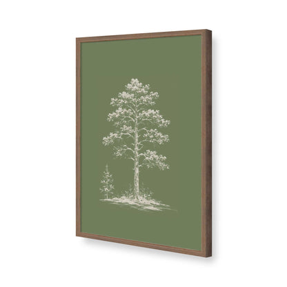 [Color:Walnut], Picture of art in a Walnut frame of the corner