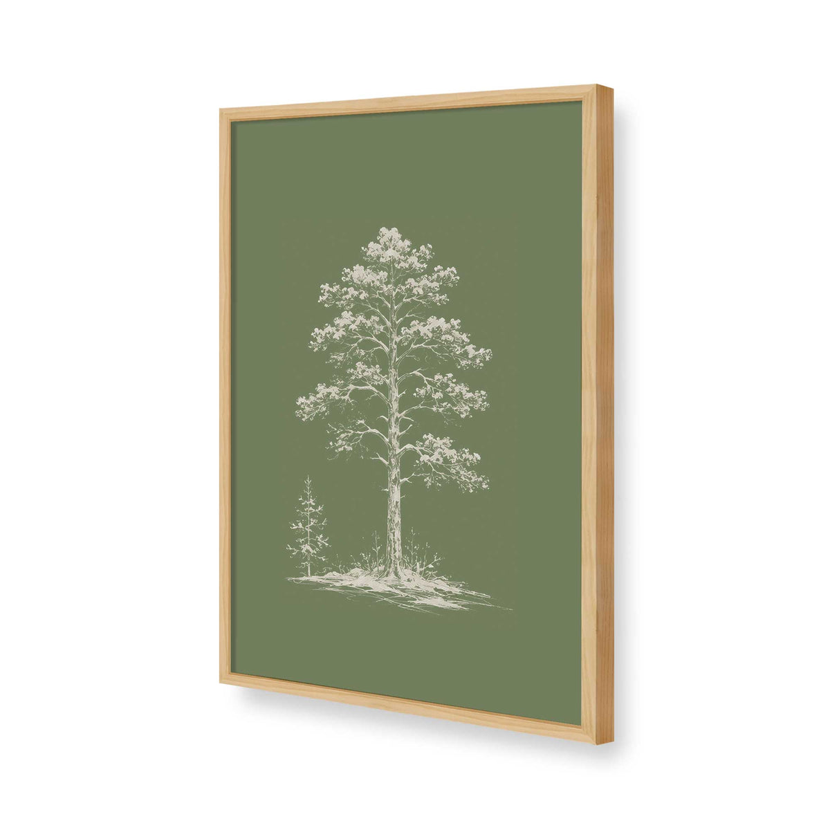 [Color:American Maple], Picture of art in a American Maple frame of the corner