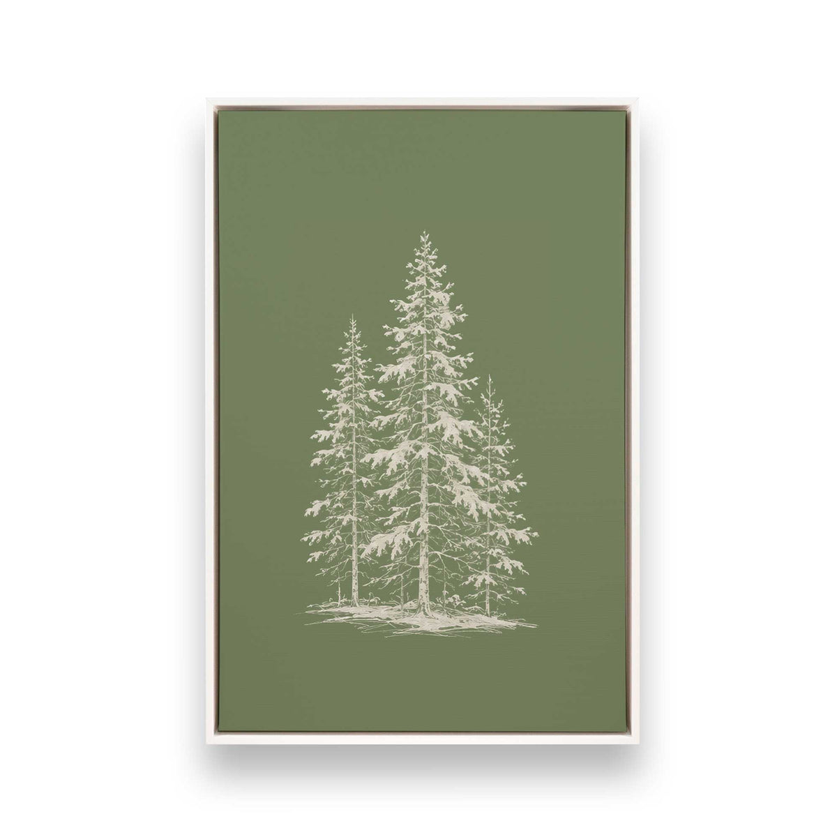 [Color:Opaque White], Picture of art in a White frame
