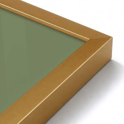[Color:Polished Gold], Picture of art in a Polished Gold frame at an angle