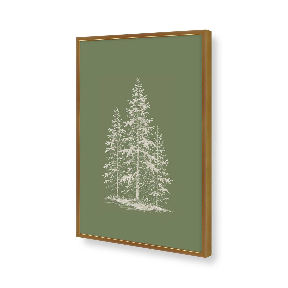 [Color:Polished Gold], Picture of art in a Polished Gold frame of the corner