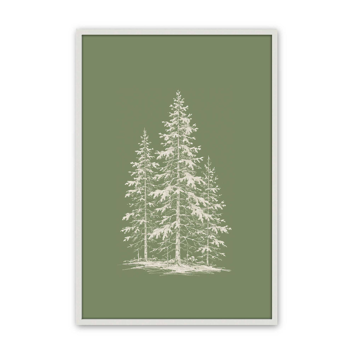 [Color:Opaque White], Picture of art in a Opaque White frame