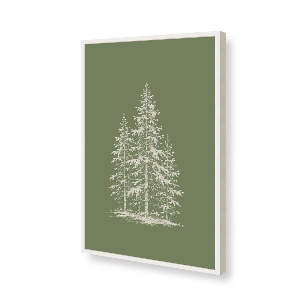 [Color:Opaque White], Picture of art in a Opaque White frame of the corner