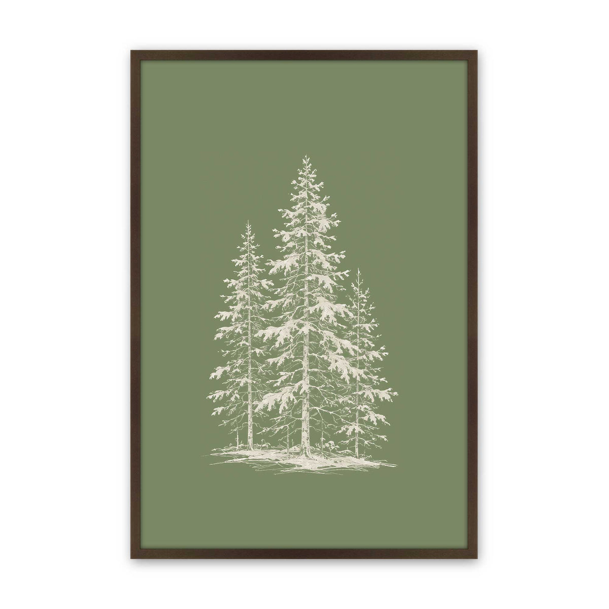 [Color:Belvinder Brown], Picture of art in a Belvinder Brown frame