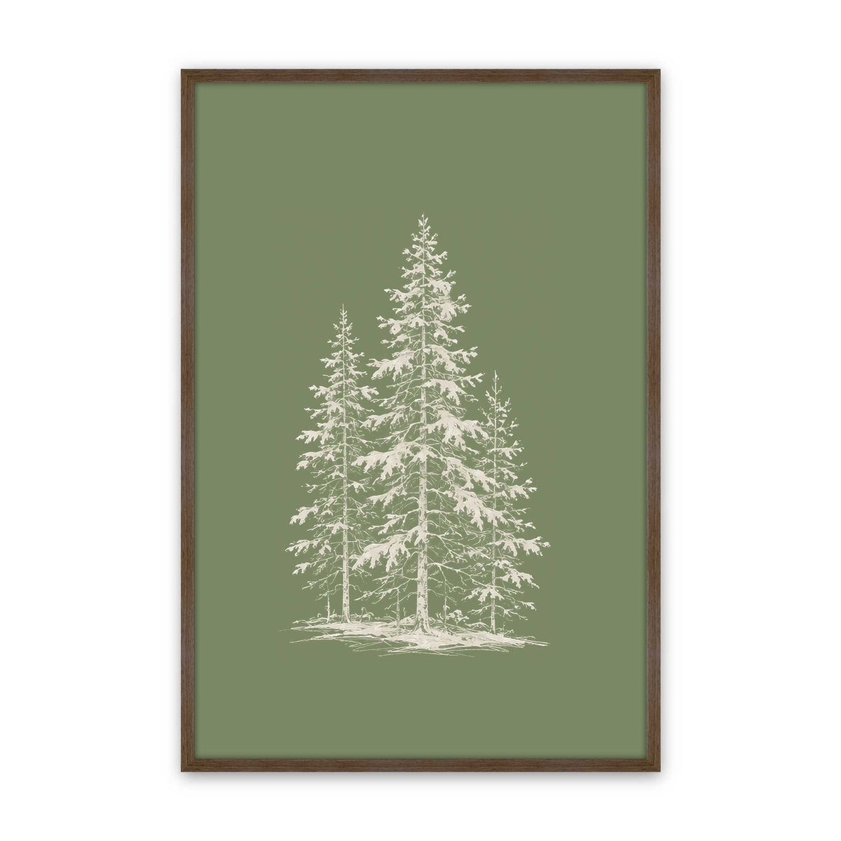 [Color:Walnut], Picture of art in a Walnut frame