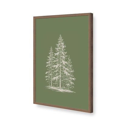 [Color:Walnut], Picture of art in a Walnut frame of the corner