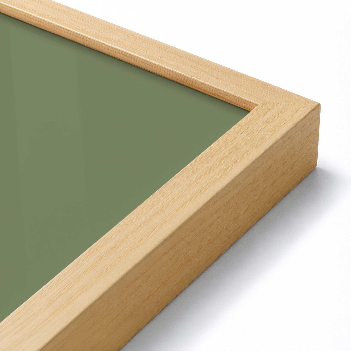 [Color:American Maple], Picture of art in a American Maple frame at an angle