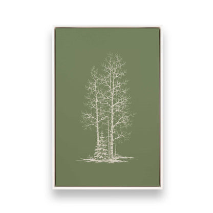 [Color:Opaque White], Picture of art in a White frame