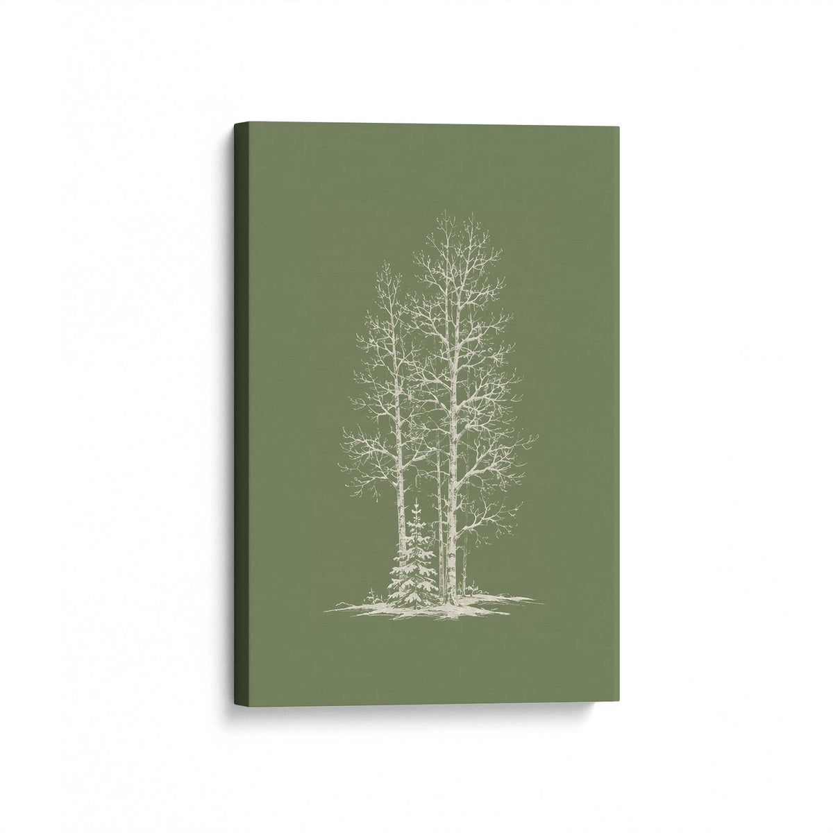 [Color:Stretched Canvas], Picture of art at an angle