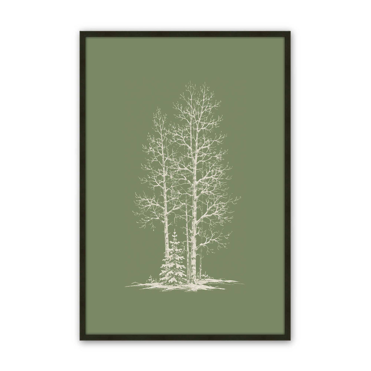 [Color:Satin Black], Picture of art in a Satin Black frame