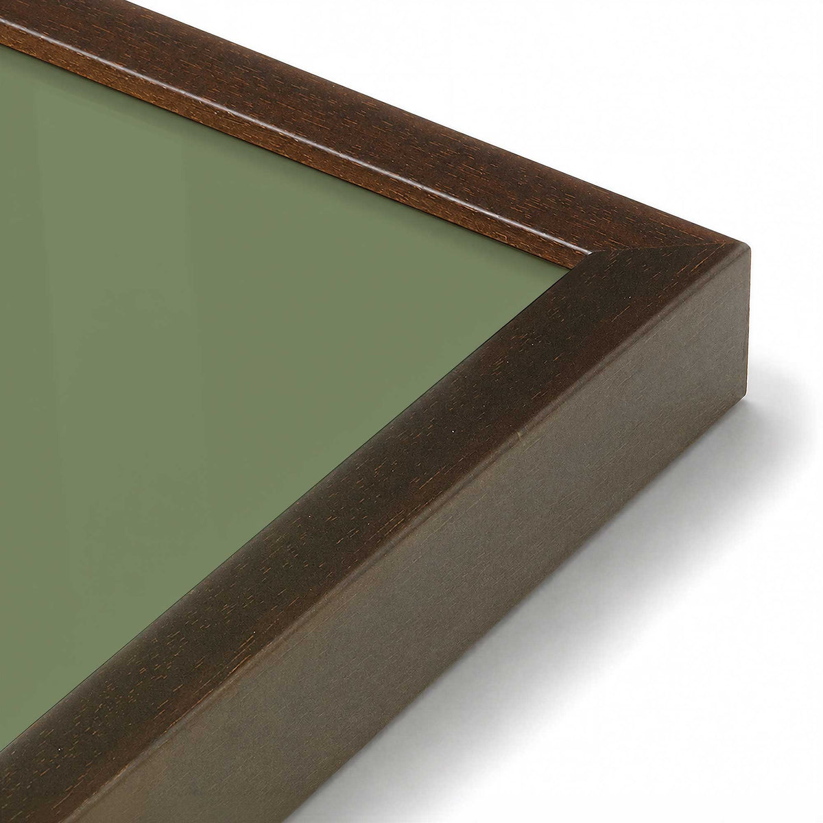 [Color:Belvinder Brown], Picture of art in a Belvinder Brown frame at an angle