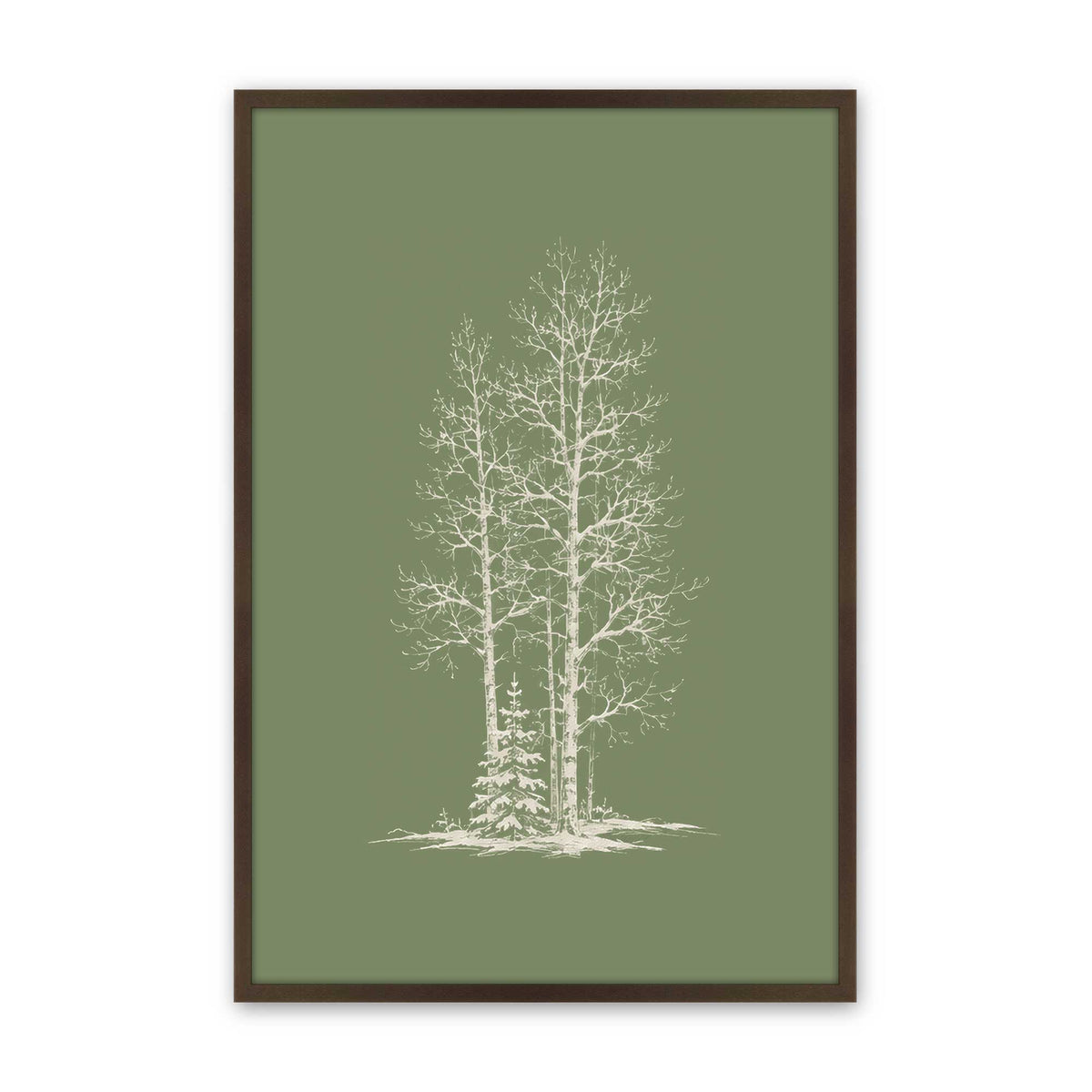 [Color:Belvinder Brown], Picture of art in a Belvinder Brown frame
