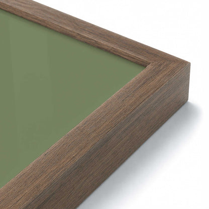 [Color:Walnut], Picture of art in a Walnut frame at an angle