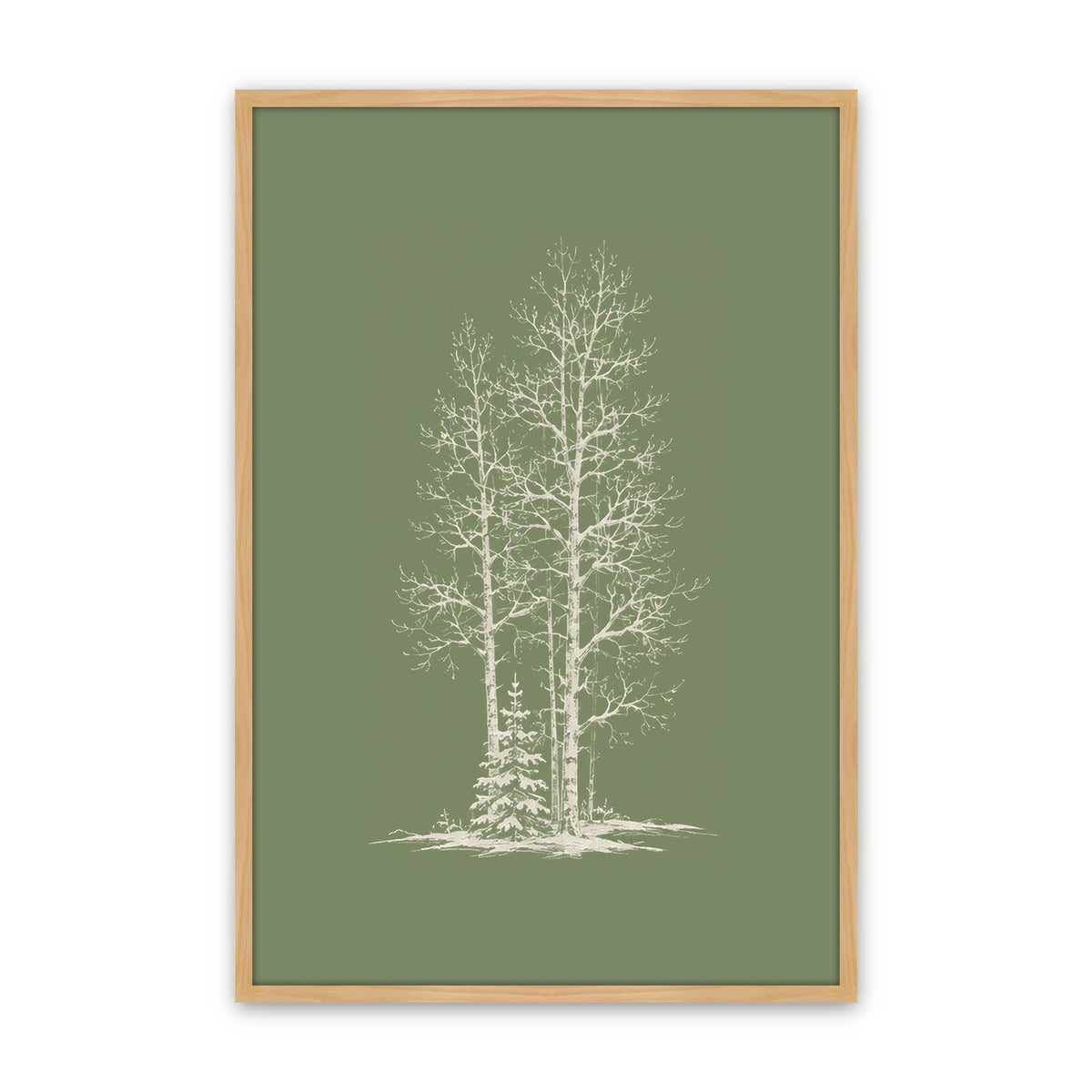 [Color:American Maple], Picture of art in a American Maple frame