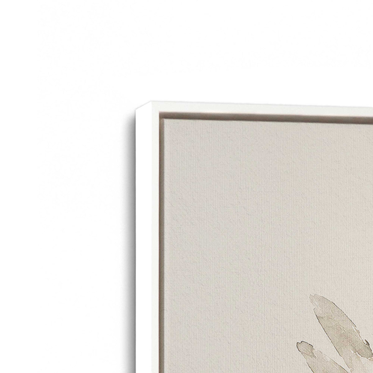 [Color:Opaque White], Picture of art in a White frame at an angle