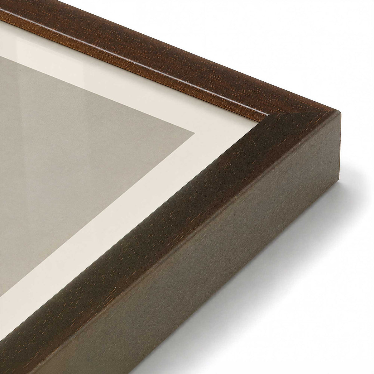 [Color:Belvinder Brown], Picture of art in a Belvinder Brown frame at an angle