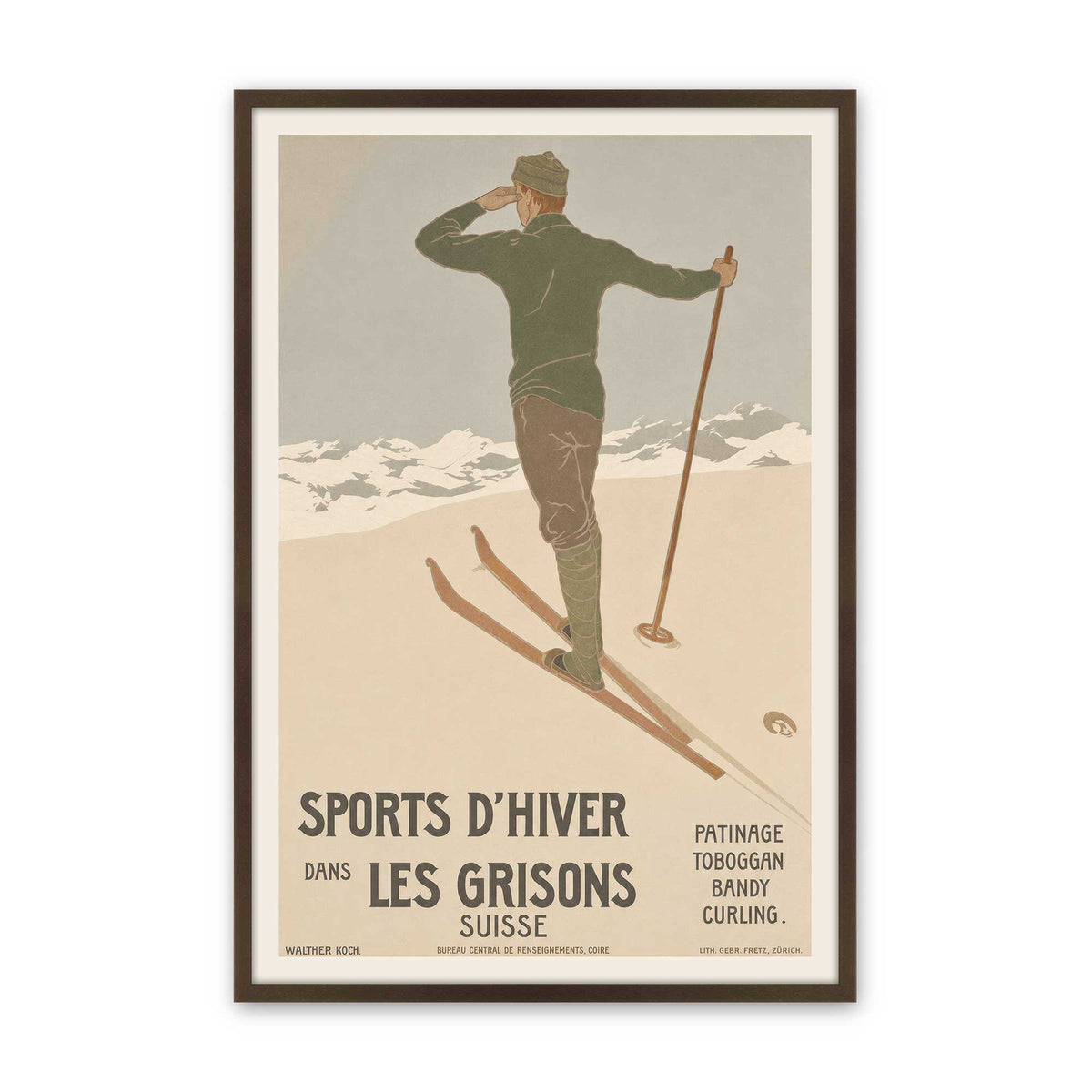 [Color:Brown], Picture of art in a Brown frame