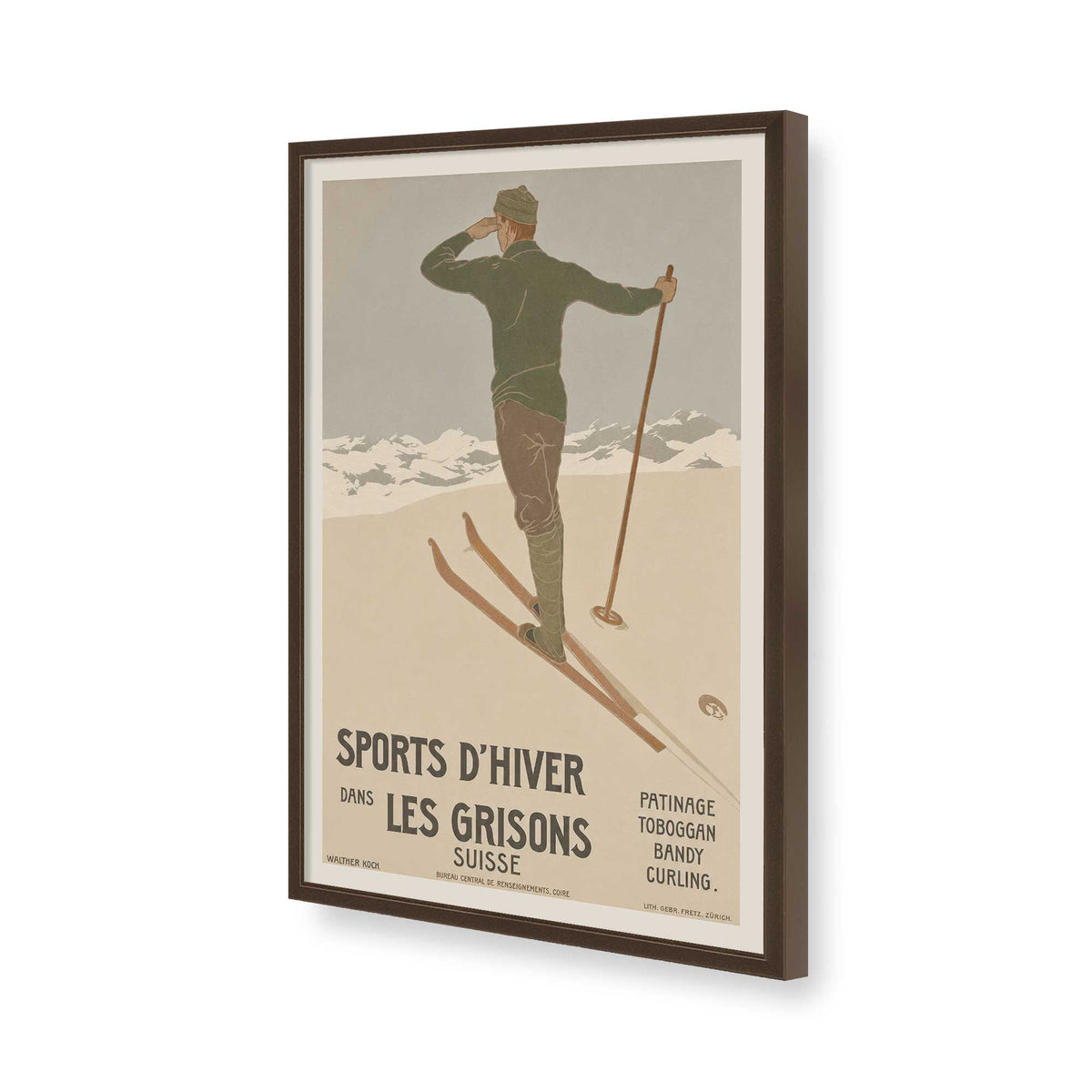[Color:Belvinder Brown], Picture of art in a Belvinder Brown frame of the corner
