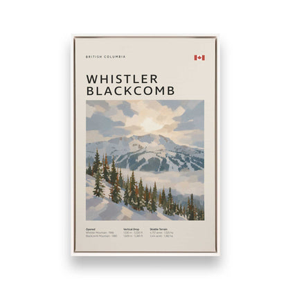 Canadian Powder Day Trio, Set of 3 Canvas Prints