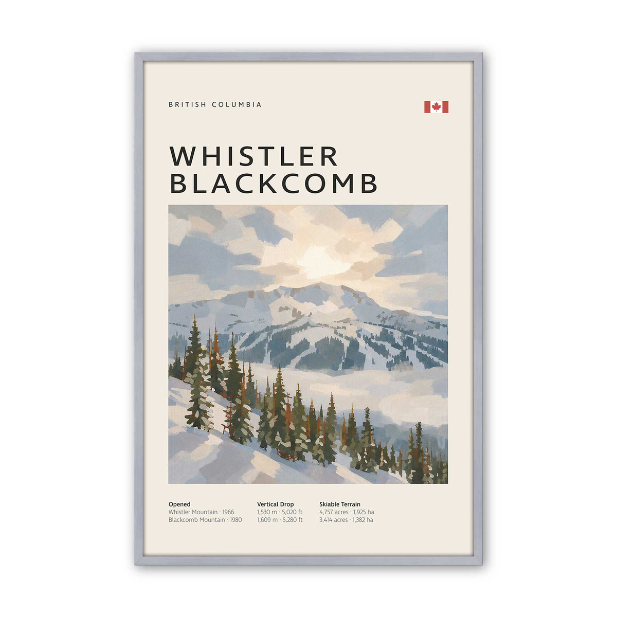 Canadian Powder Day Trio Set of 3 At Prints