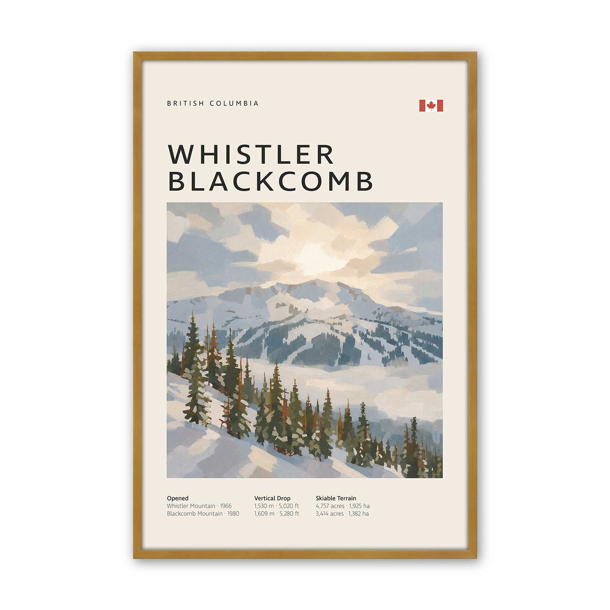 Canadian Powder Day Trio Set of 3 At Prints