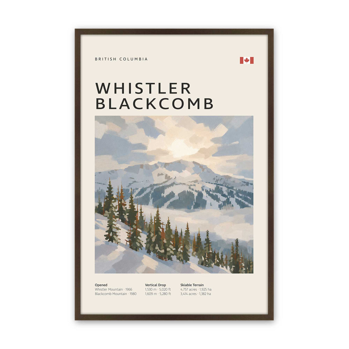 [Color:Belvinder Brown], Picture of art in a Belvinder Brown frame