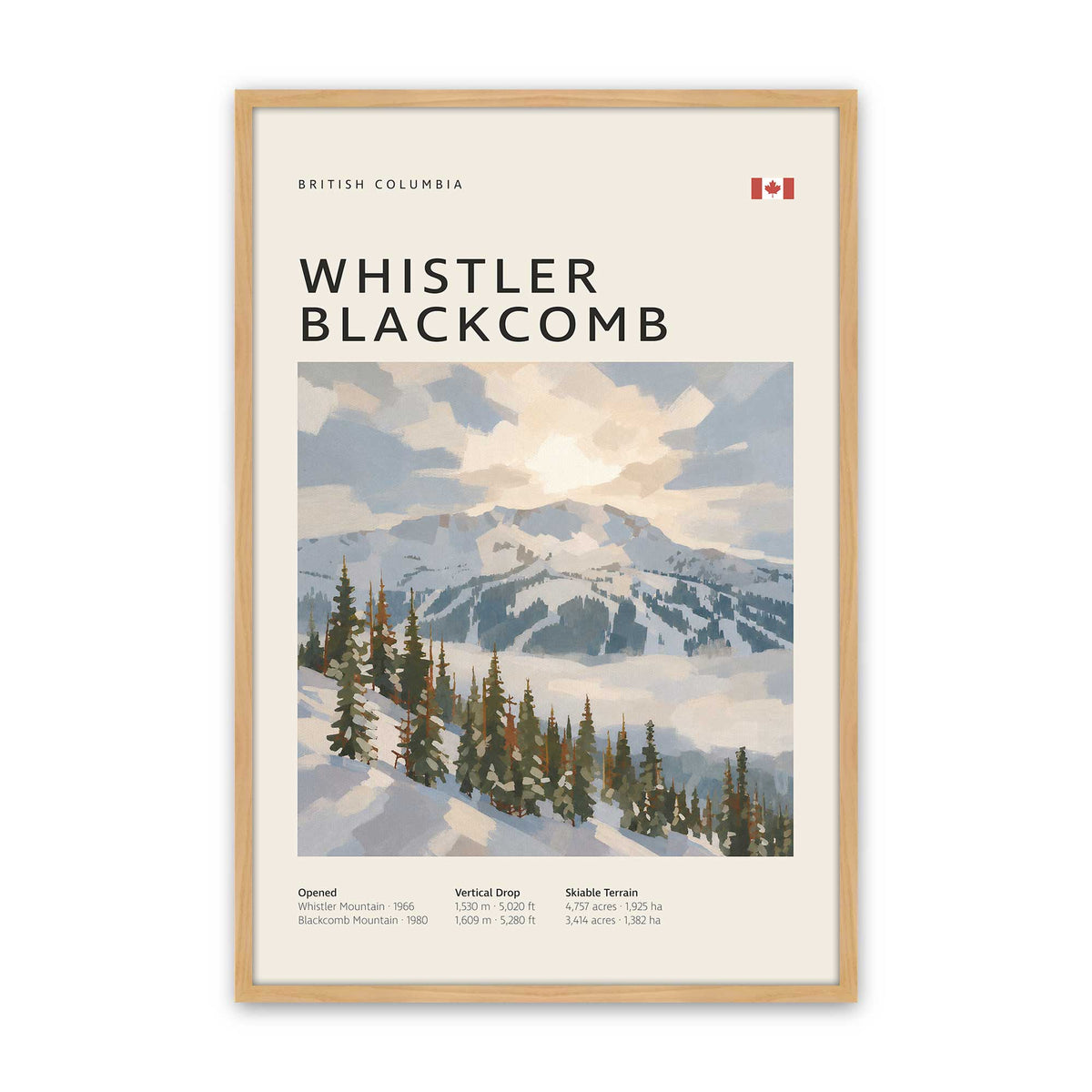 Canadian Powder Day Trio Set of 3 At Prints