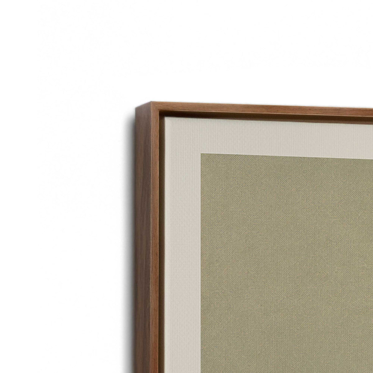 [Color:Walnut], Picture of art in a Walnut frame at an angle