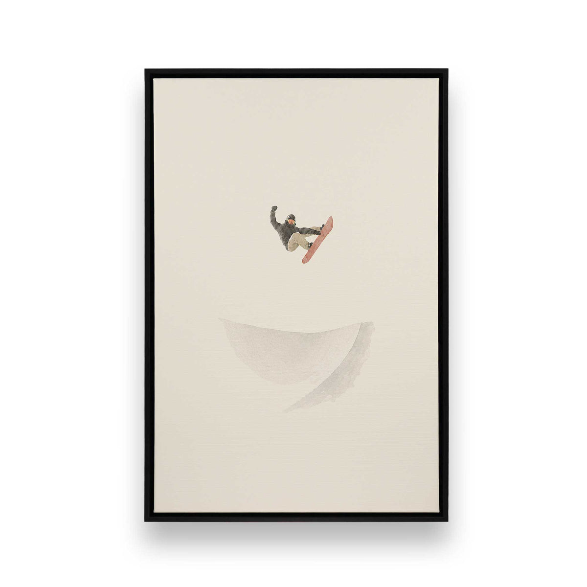 [Color:Satin Black], Picture of art in a Satin Black frame