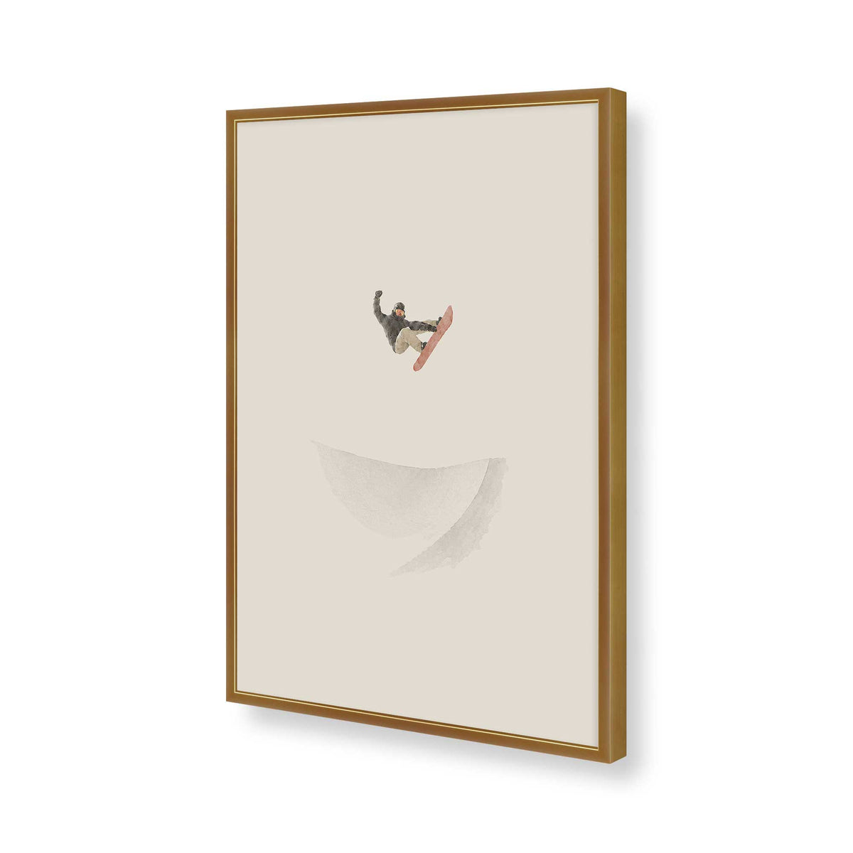 [Color:Polished Gold], Picture of art in a Polished Gold frame of the corner
