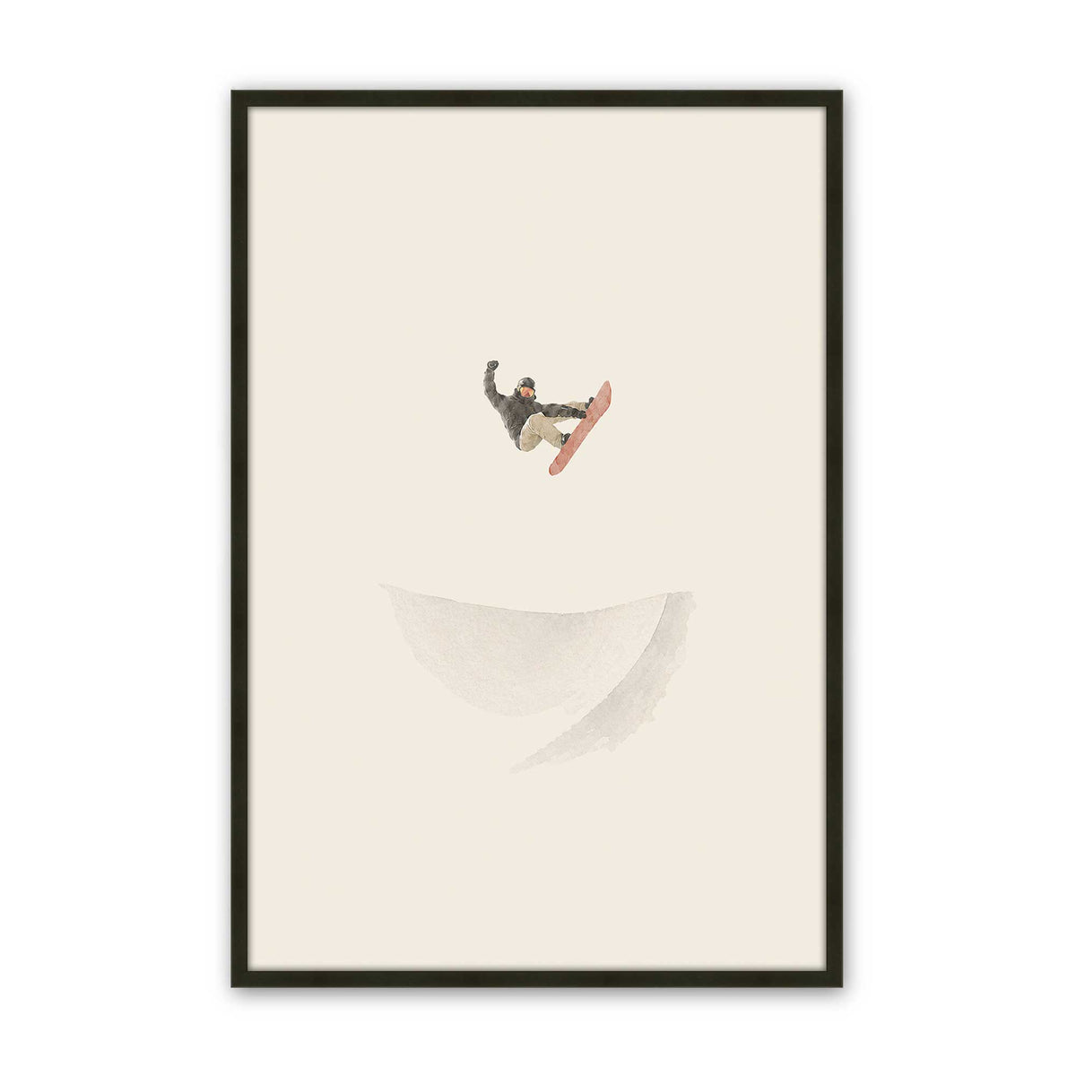 [Color:Satin Black], Picture of art in a Satin Black frame