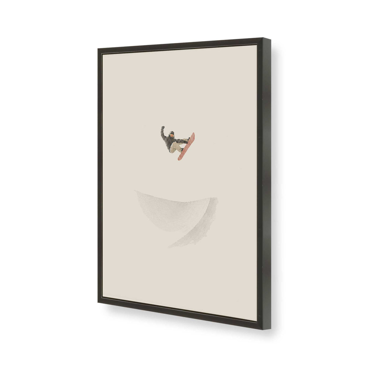 [Color:Satin Black], Picture of art in a Satin Black frame of the corner