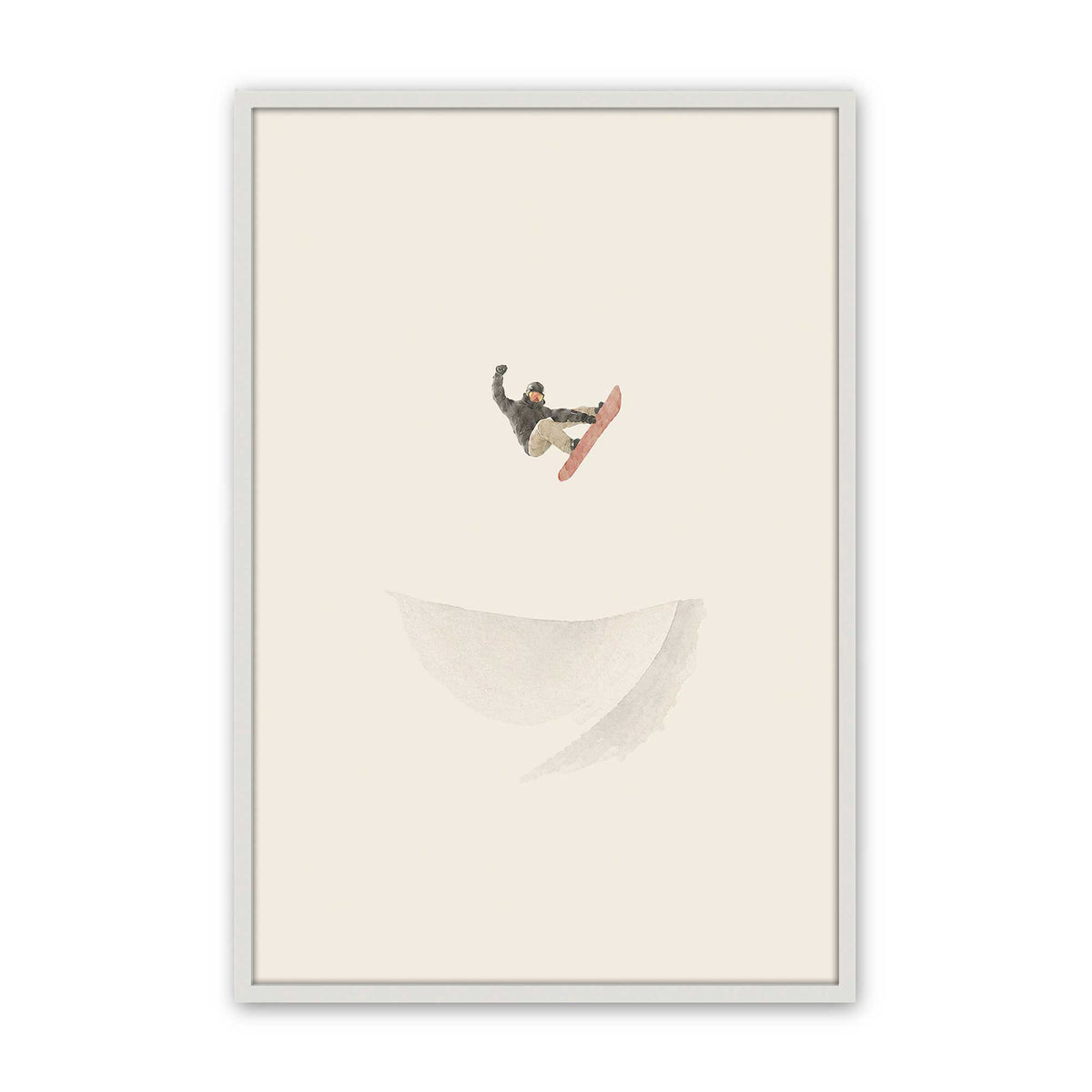 [Color:Opaque White], Picture of art in a Opaque White frame