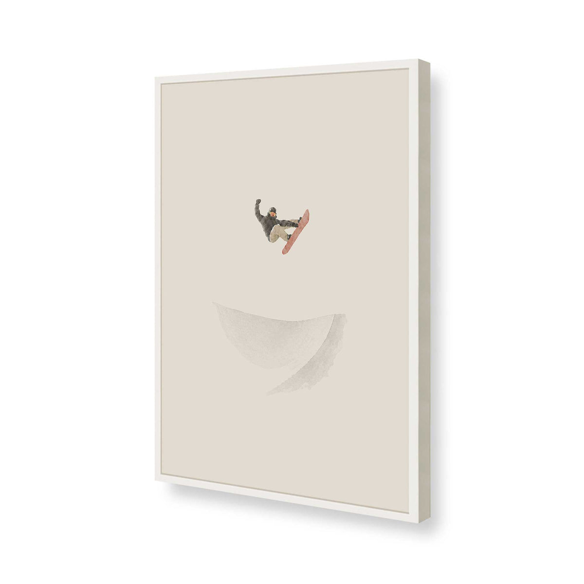 [Color:Opaque White], Picture of art in a Opaque White frame of the corner