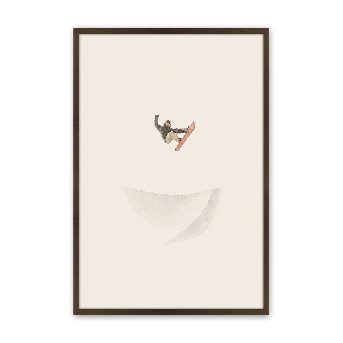 [Color:Belvinder Brown], Picture of art in a Belvinder Brown frame
