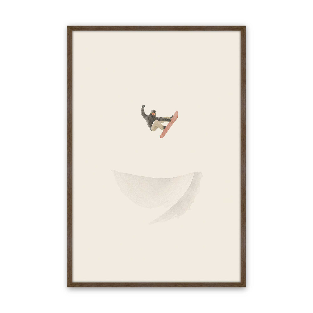 [Color:Walnut], Picture of art in a Walnut frame