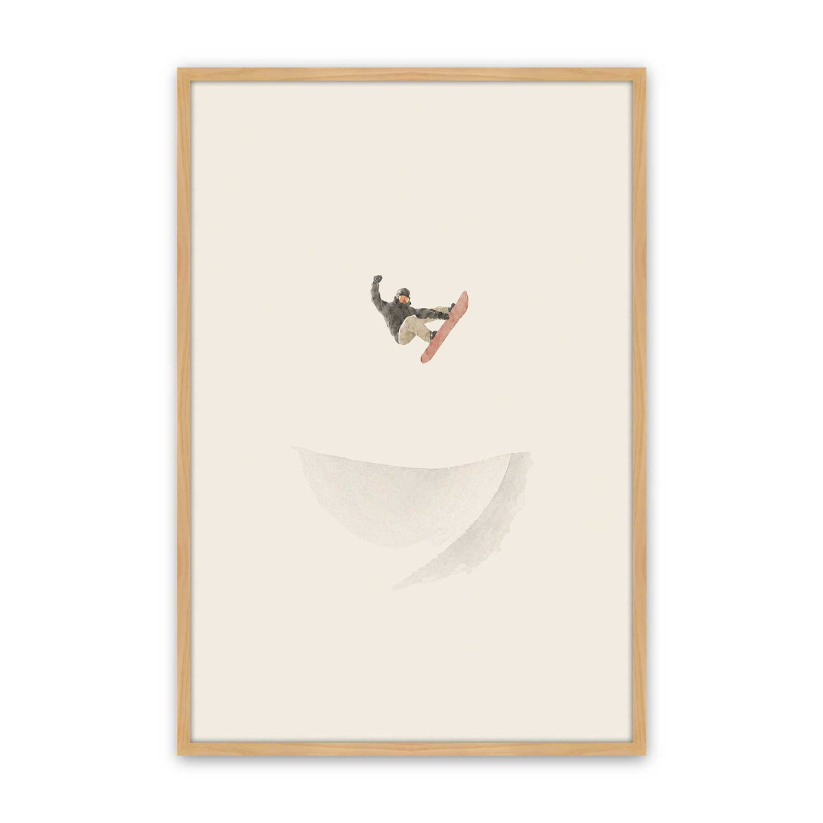 [Color:American Maple], Picture of art in a American Maple frame